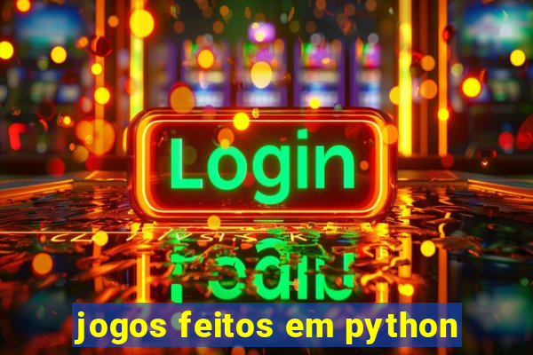 jogos feitos em python