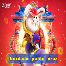 bordado ponto cruz do corinthians