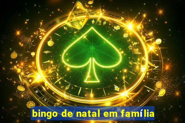 bingo de natal em família