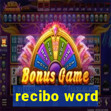 recibo word