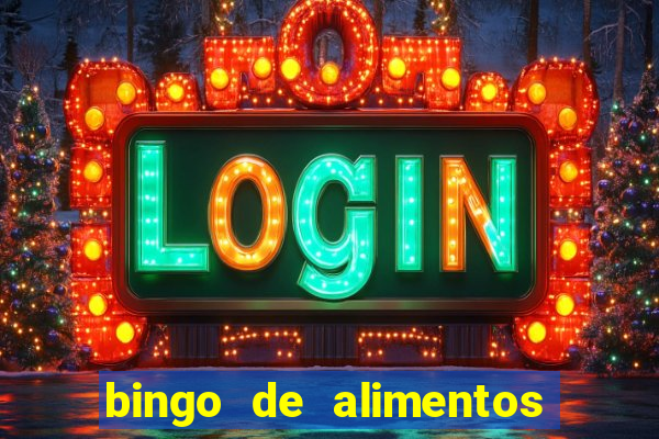 bingo de alimentos saludables para imprimir